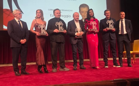 Ezio Greggio, Massimo Boldi e Franco Nero premiati al Casinò di Sanremo
