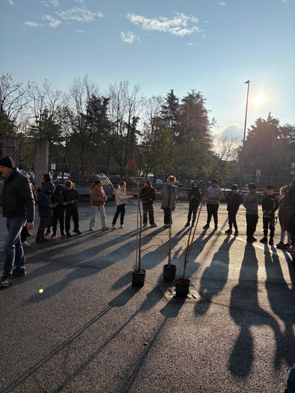 Giornata dell’albero, i ragazzi di quinta hanno messo a dimora venti carpini
