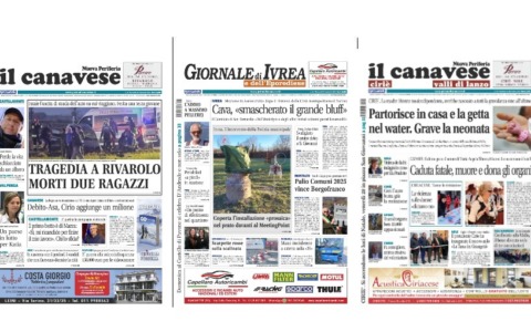 Il Canavese e Il Giornale di Ivrea (del 26 novembre) in edicola. Ecco le prime pagine