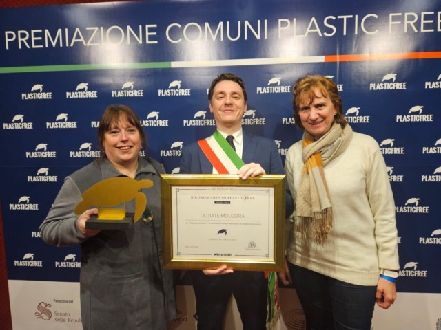 Il Comune di Olgiate rinnova l’accordo con Plastic Free