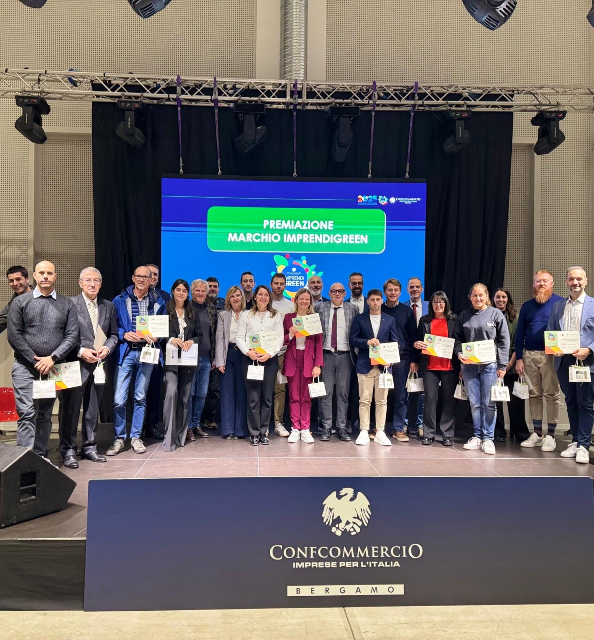 Il marchio Imprendigreen di Confcommercio va a 25 imprese bergamasche