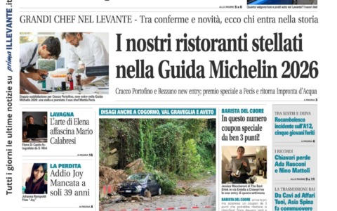 Il Nuovo Levante da oggi in edicola