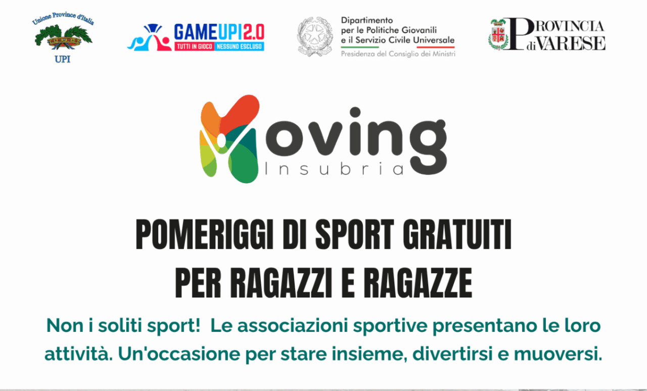 Insubria M.O.V.I.N.G. fa tappa al palazzetto CUS