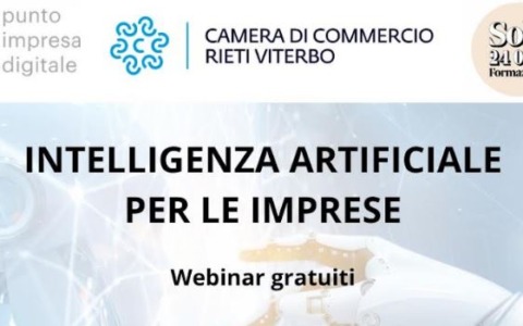 Intelligenza artificiale per le imprese, gli incontri