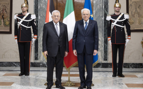 Mattarella riceve Abu Mazen al Quirinale: “Grande amicizia tra Palestina e Italia”