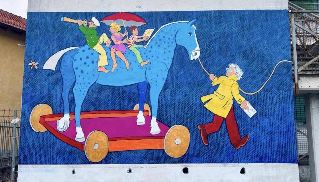 Nel cuore di Settimo nasce “Zampablu”: un murale simbolo di libertà e inclusione