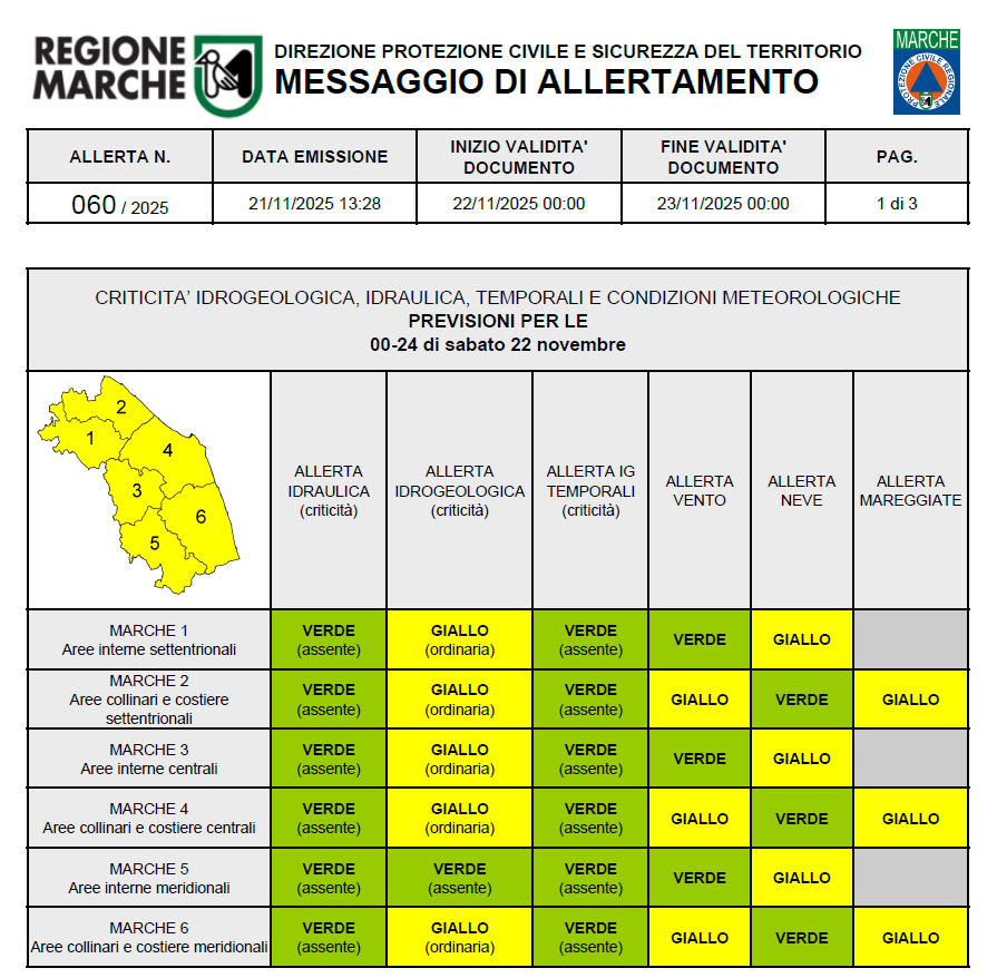 Neve e venti gelidi, nelle Marche arriva l’inverno