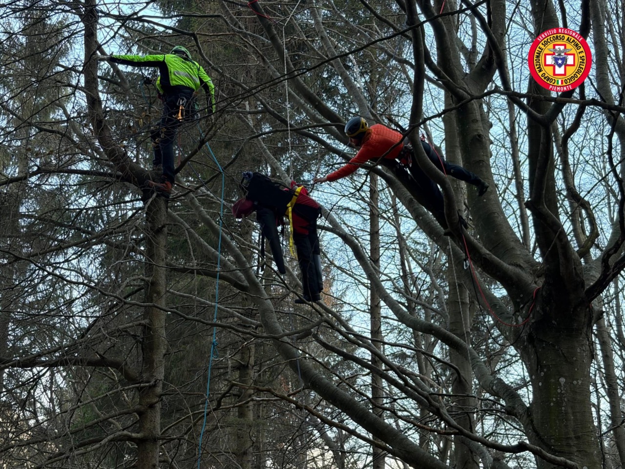 Oropa, grande esercitazione del Soccorso alpino regionale