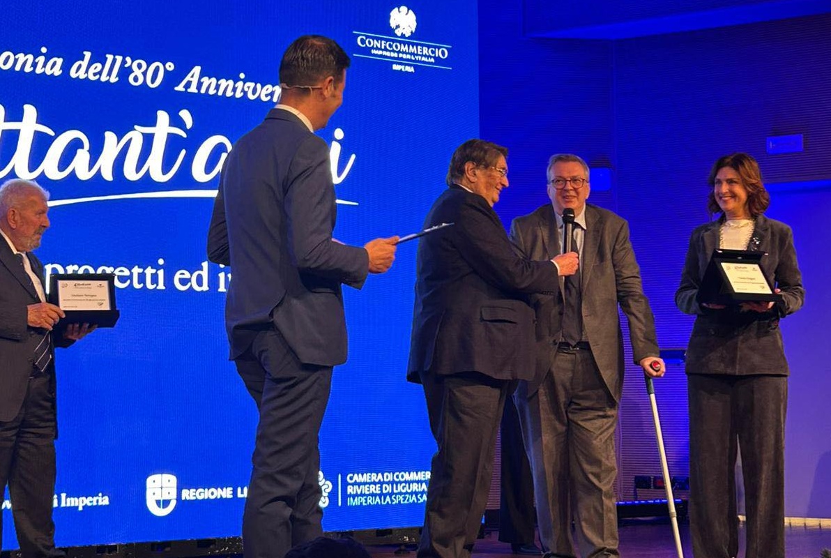 Premiati gli ex direttori di Confcommercio Claudio Roggero e Giuliano Terragno