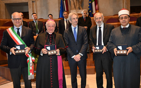 Presentate le monete dedicate alle “Tre religioni monoteiste sotto il cielo di Roma”