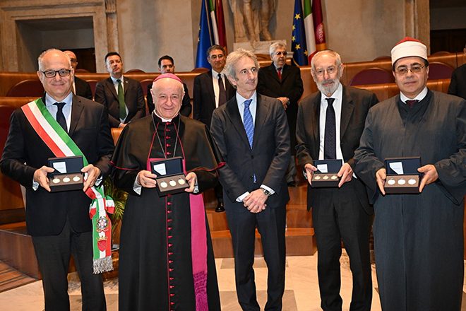 Presentate le monete dedicate alle “Tre religioni monoteiste sotto il cielo di Roma”