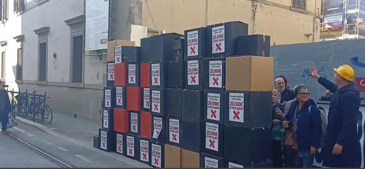 Protesta a Firenze contro il resort di lusso all’ex ospedale San Gallo