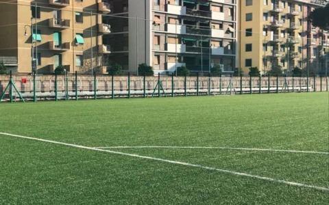 Rapallo, riaperta la tribuna centrale dello stadio Macera