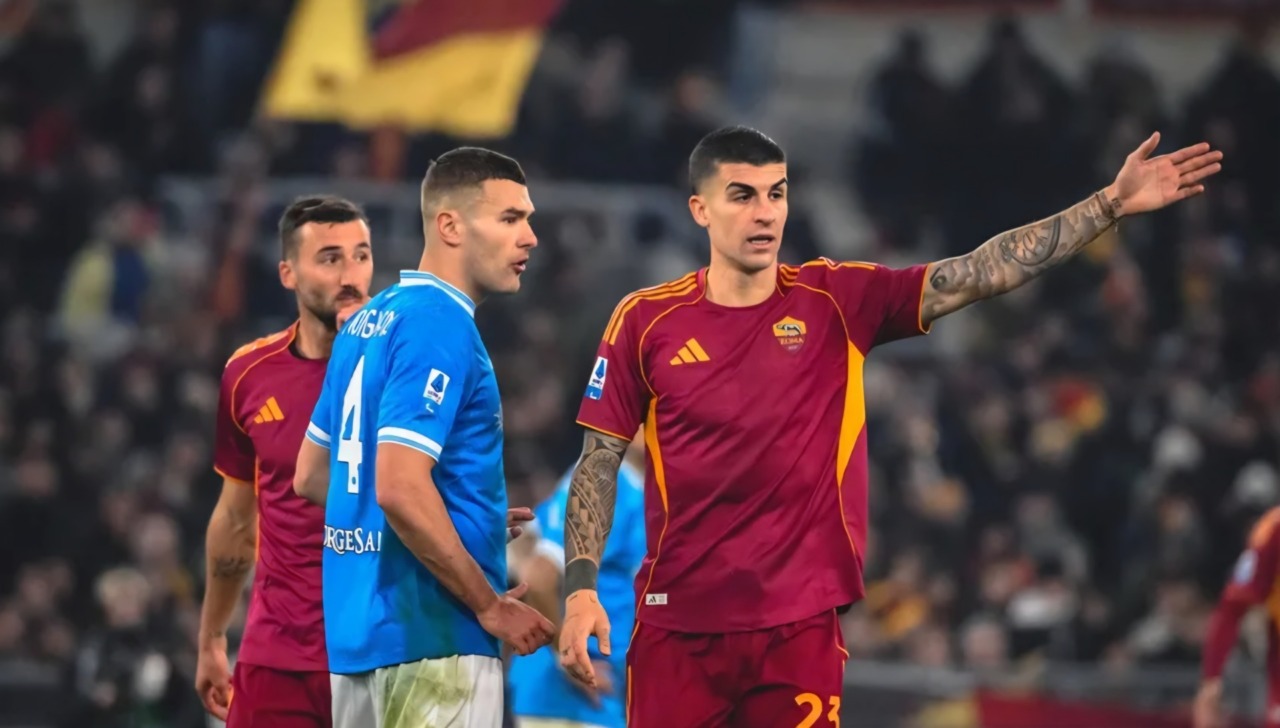 Roma-Napoli 0-1. Decide Neres nel primo tempo