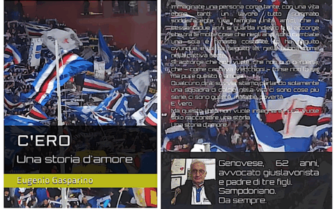 Strenna natalizia blucerchiata: ecco “C’ero. Una storia d’amore”. Racconti blucerchiati di Eugenio Gasparino, Avvocato e Tifoso storico.