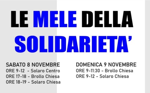 Tornano le mele della solidarietà