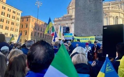 Ucraina: manifestazione con associazioni e politici