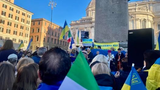 Ucraina: manifestazione con associazioni e politici