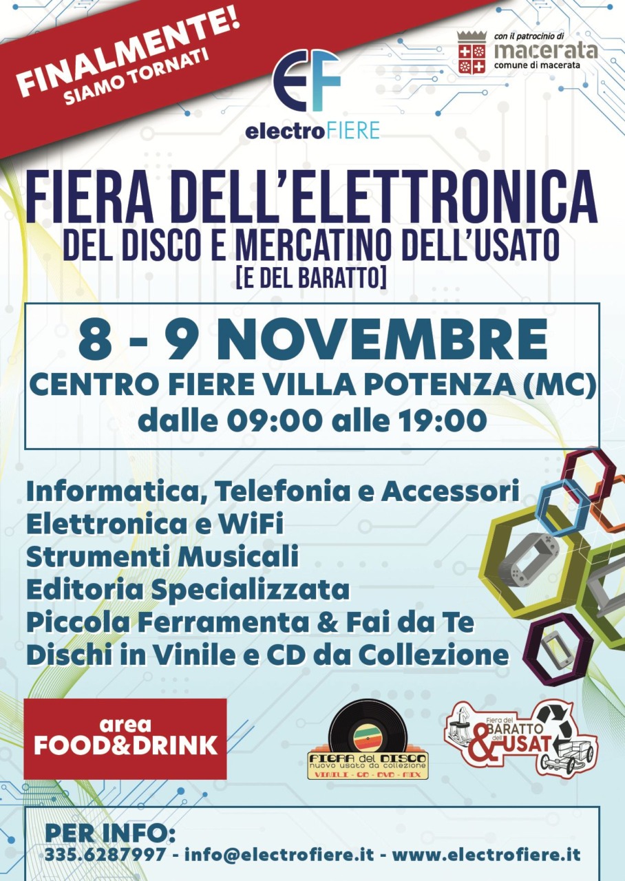 Un week-end tecnologico con la Fiera dell’elettronica