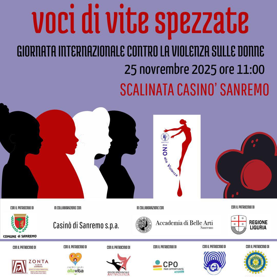 “Voci di vite spezzate” per la Giornata contro la violenza sulle donne