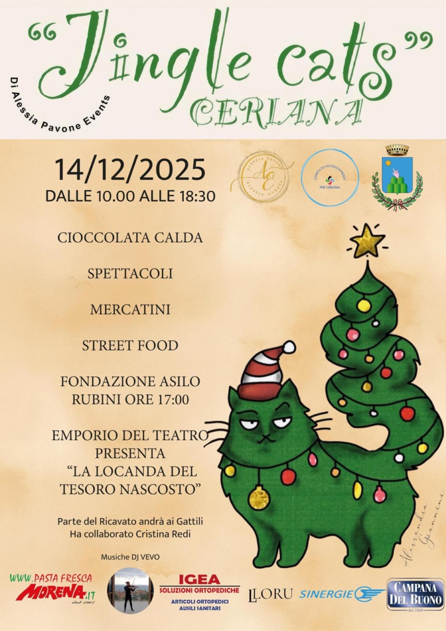 A Ceriana si fa festa per beneficenza con il Jingle Cats