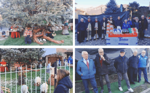 A Garlate il presepe di Angelo Burini illumina ancora il Natale: dieci anni di arte, comunità e solidarietà per Telethon