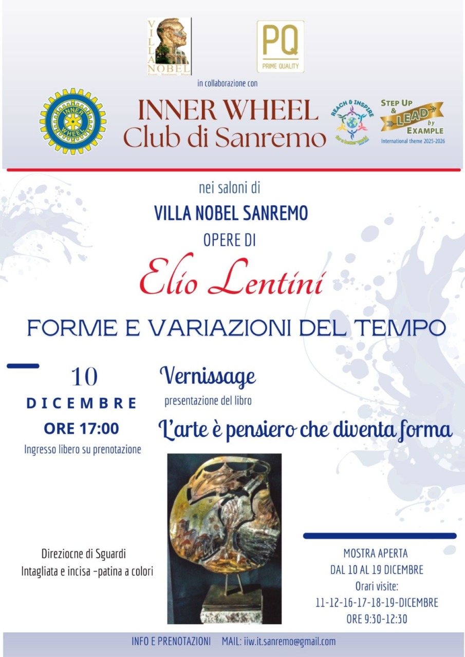 A Villa Nobel mostra personale del M° Elio Lentini