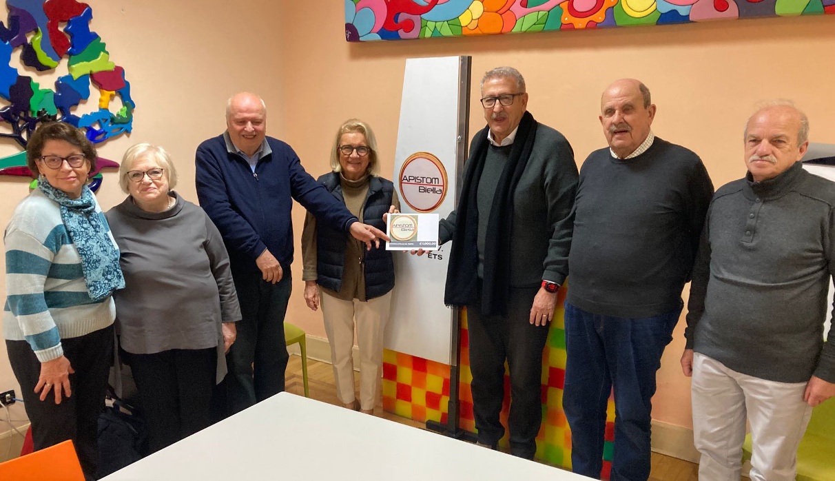 Da Apistom donati mille euro al Fondo Tempia