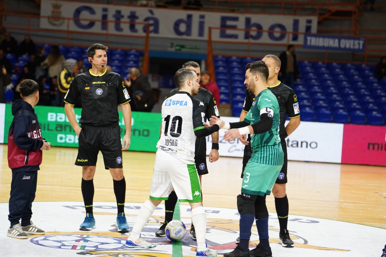 Feldi Eboli–L84 Torino finisce 1-1: verdeneri raggiunti nel finale al Pala Sele