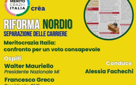 Francesco Greco alla trasmissione di Meritocrazia Italia sulla Riforma Nordio: “La separazione delle carriere in magistratura com’è stata scritta è la migliore possibile”