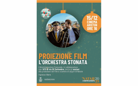 Il Comune di Sestri Levante invita gli anziani al cinema