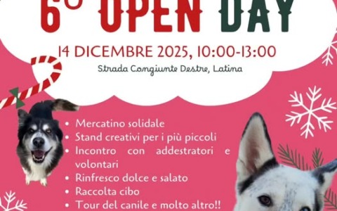 Il Natale quest’anno è a 4 zampe: torna il VI Open Day