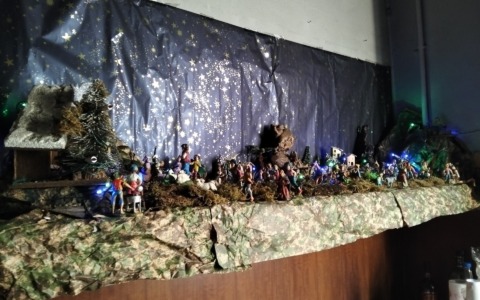 Il presepe dei combattenti e reduci a opera di Pietro Pennati