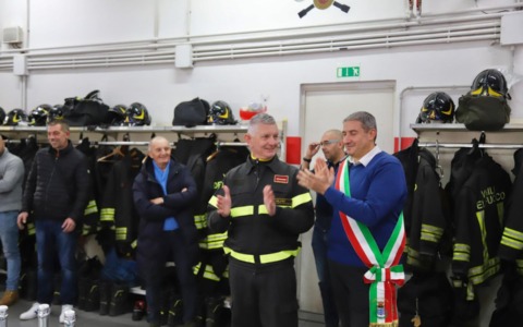 Il riconoscimento a Vittorio Gianella, che conclude il suo servizio dopo 37 anni