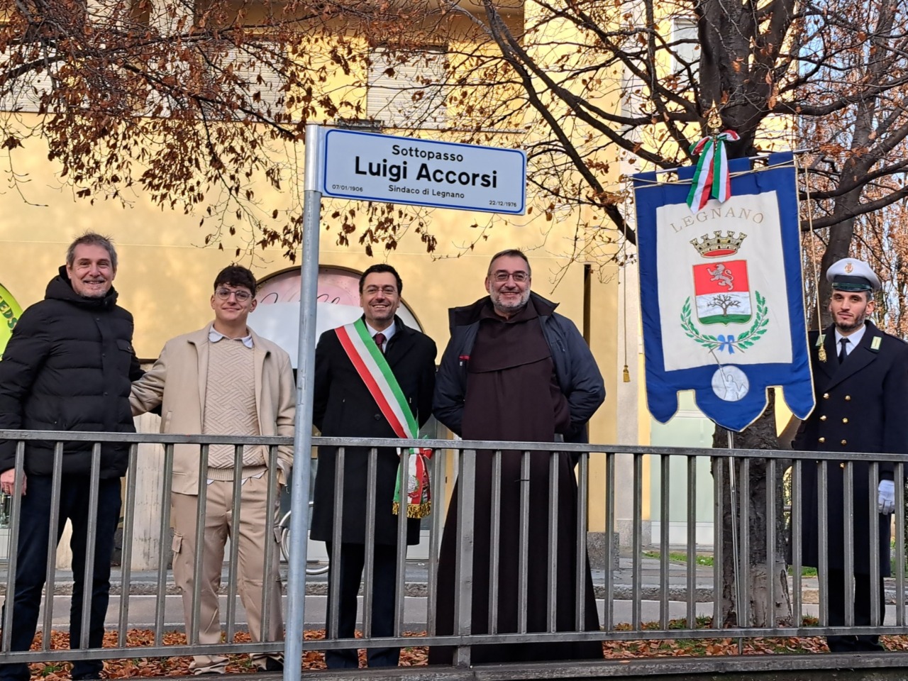 Il sottopasso centrale intitolato all’ex sindaco Luigi Accorsi