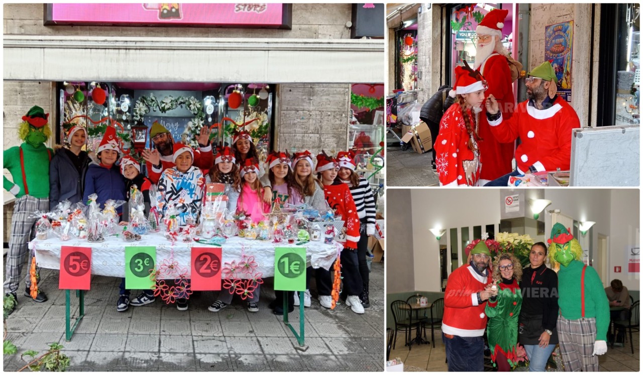 La magia della bancarella natalizia dei piccoli artisti