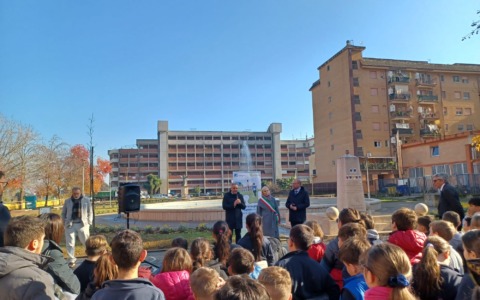 La riqualificazione di piazzale San Francesco a “Villaggio Trieste, la cerimonia di inaugurazione