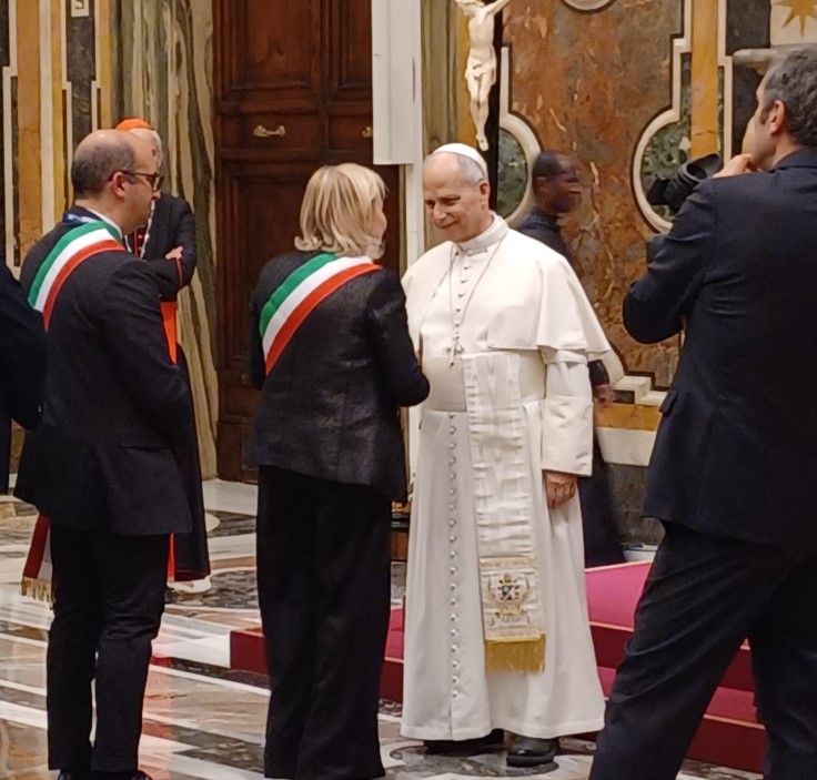 La Sindaca di Latina in Vaticano