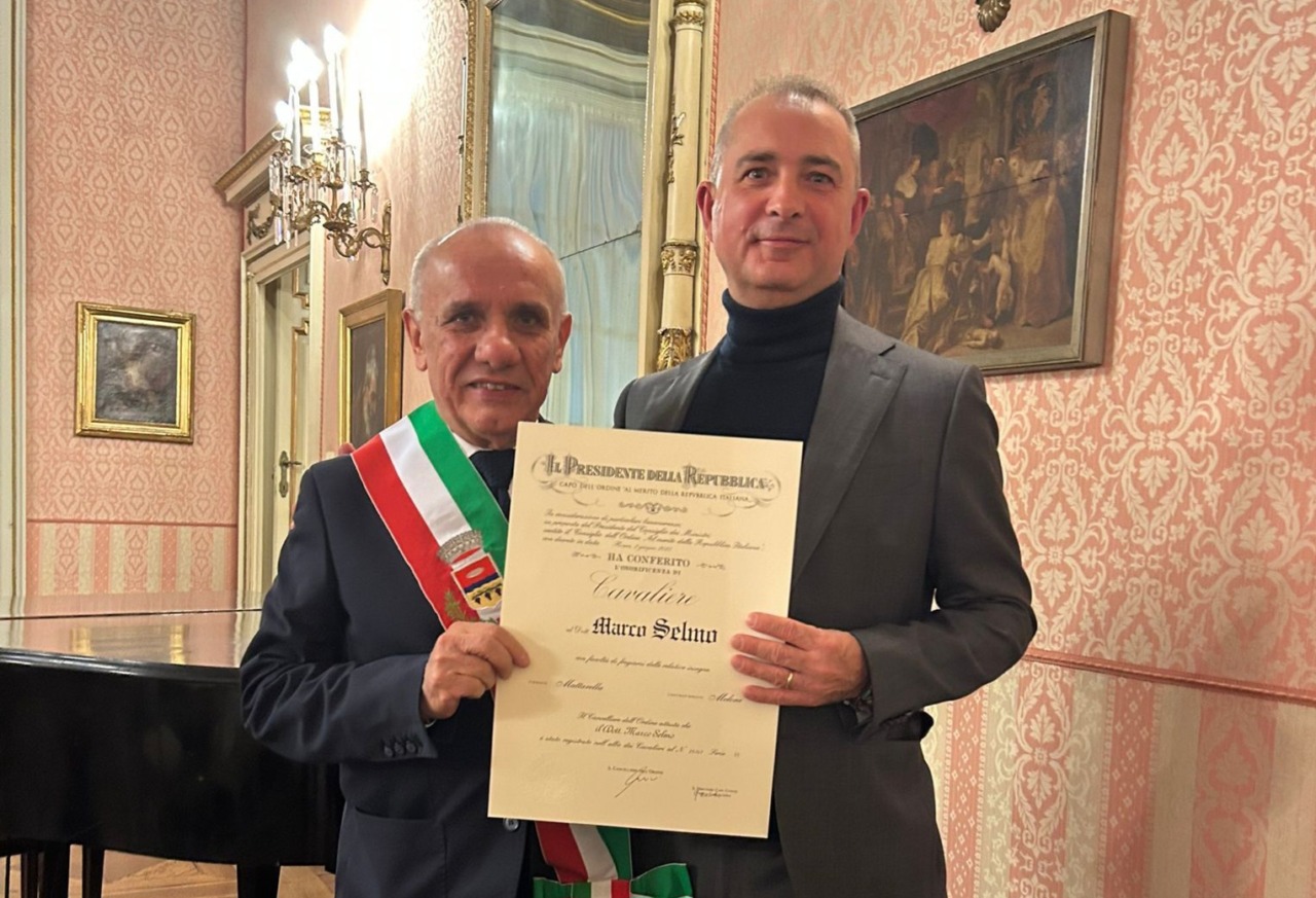 Marco Selmo è diventato Cavaliere della Repubblica