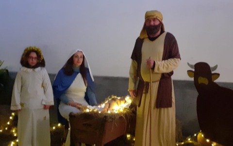 Presepe vivente a Rive nonostante il maltempo