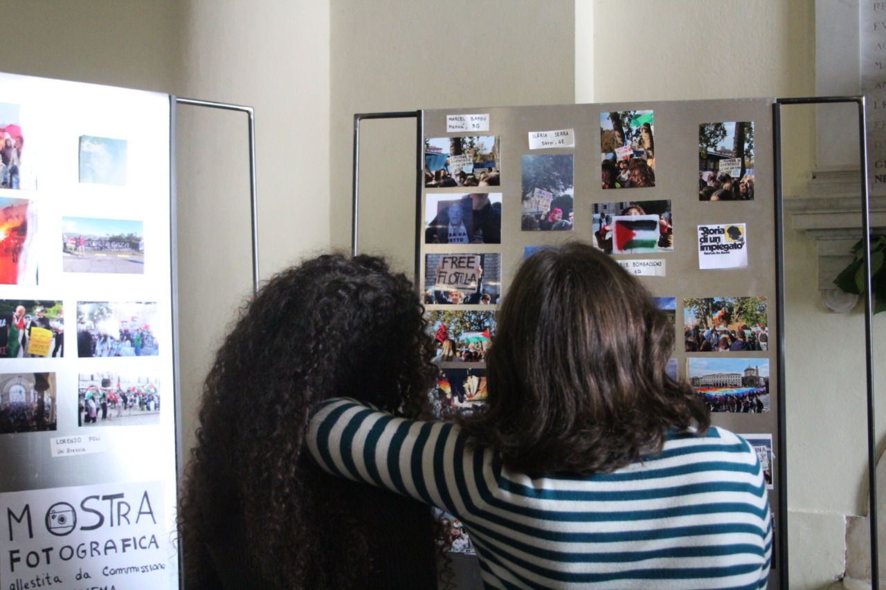 Quella mostra fotografica organizzata da studenti e studentesse del Sarpi sulla tragedia in Palestina