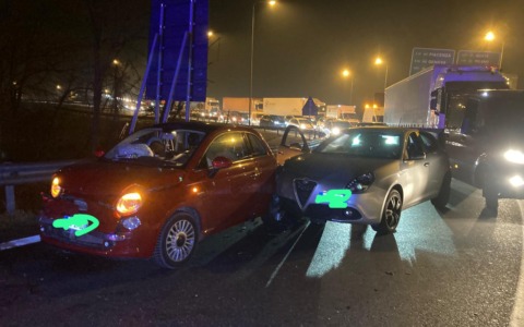 Scontro tra tre auto in tangenziale a La Loggia