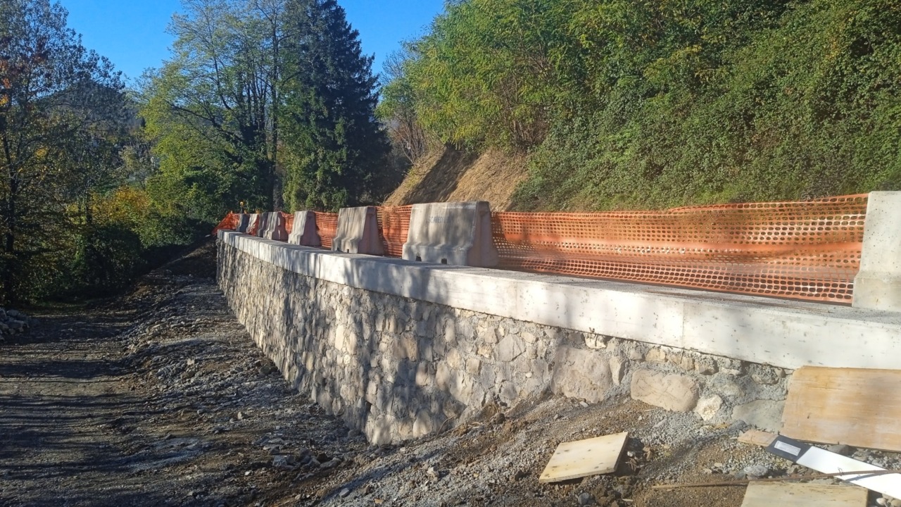 Sp50: proseguono i lavori di messa in sicurezza a Marmentino