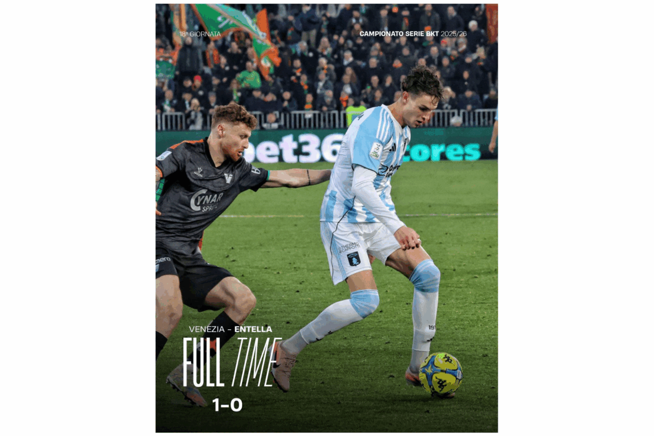 Venezia-Virtus Entella: 1-0