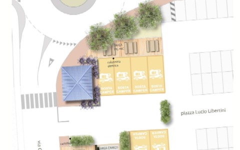 30 mila euro per trasformare piazza Libertini in un’oasi per camperisti