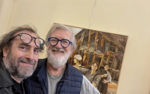 Al Foyer della Sala Cambellotti le opere di Roberto Andreatini e Claudio Cecconi