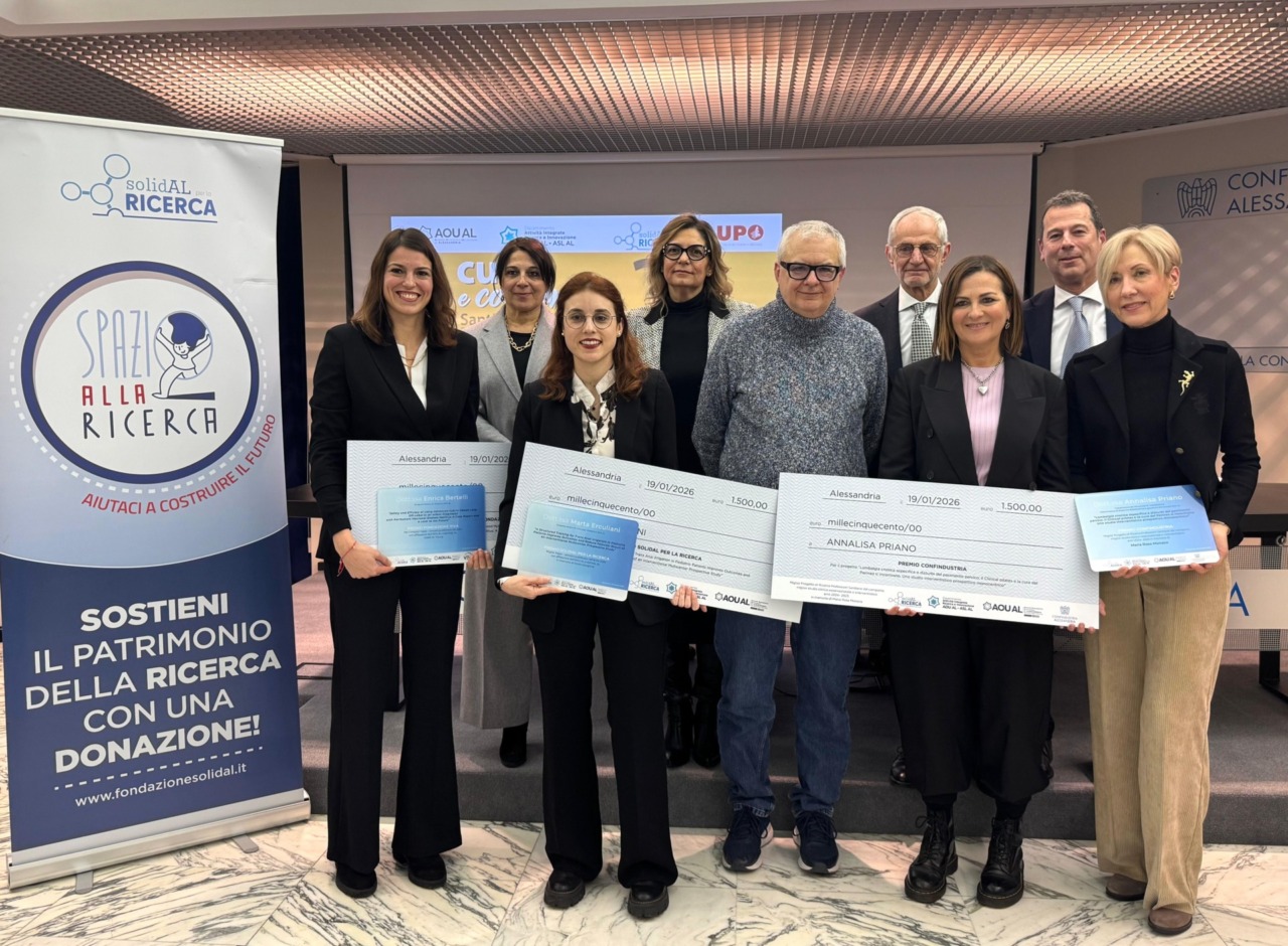 Annalisa Priano, Enrica Bertelli e Marta Erculiani vincono i Premi della Ricerca ad Alessandria