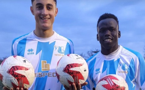 Giannattasio, esordio da sogno: la sua doppietta fa volare in vetta la Tritium