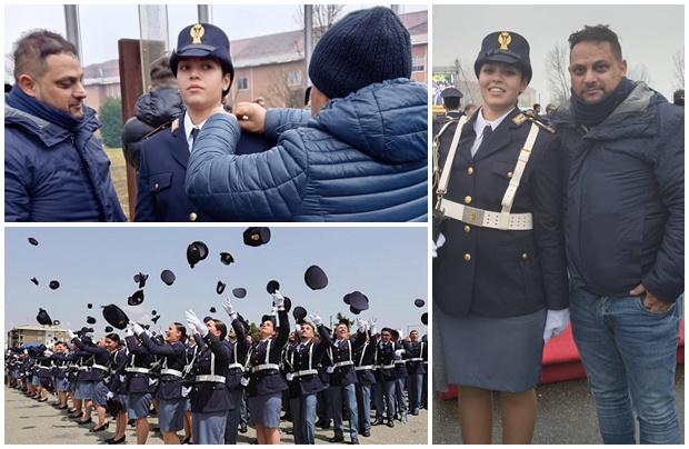 Ha giurato da poliziotta  Lorainy Federica, figlia del consigliere comunale Rocco Luccisano