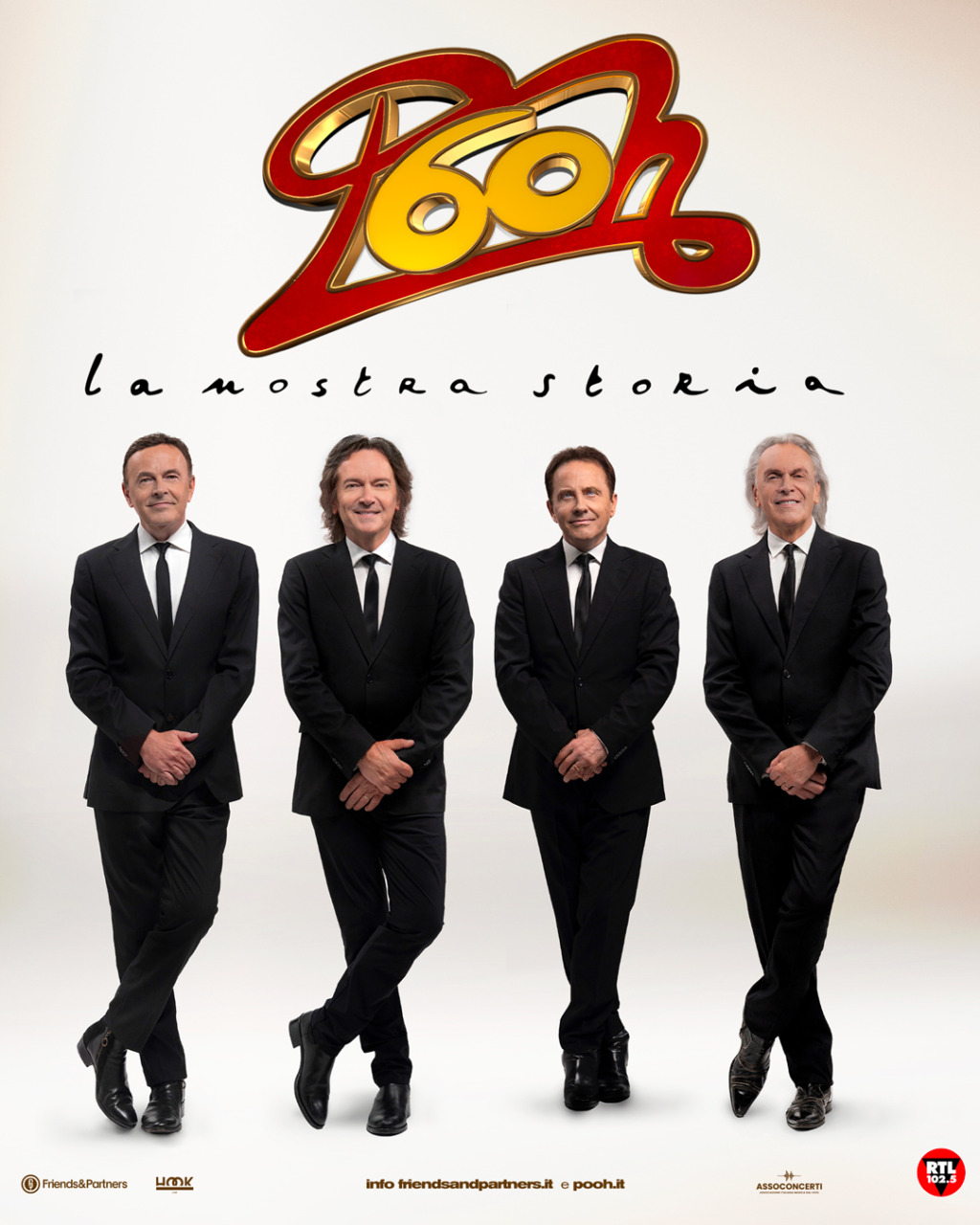 I Pooh festeggiano sessant’anni in tour: alla ChorusLife Arena di Bergamo la data zero